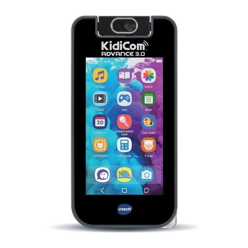 VTECH - KidiCom Advance 3.0 - Noir - Fonctionnalités High-Tech - 6-12