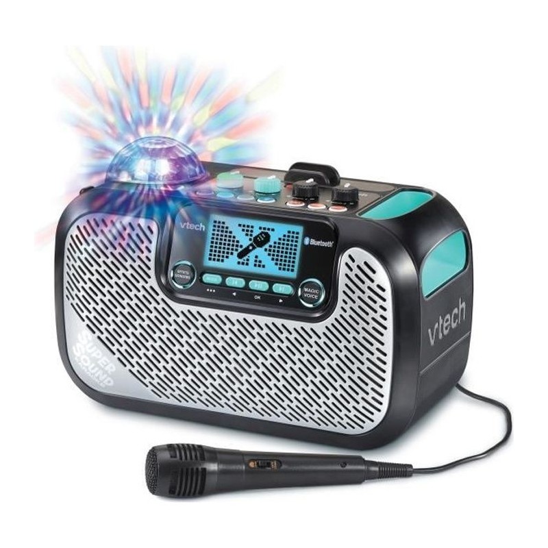 Enceinte Karaoké VTECH - Supersound Karaoke - 40W - Noir et gris - Po Enceinte Karaoké VTECH - Supersound Karaoke - 40W - Noir et gris - Po