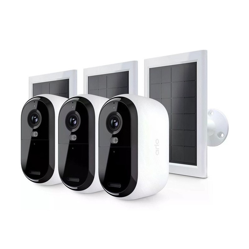 ARLO Caméra de surveillance Pack 3 caméras Essential 2k + 3 Panneaux ARLO Caméra de surveillance Pack 3 caméras Essential 2k + 3 Panneaux
