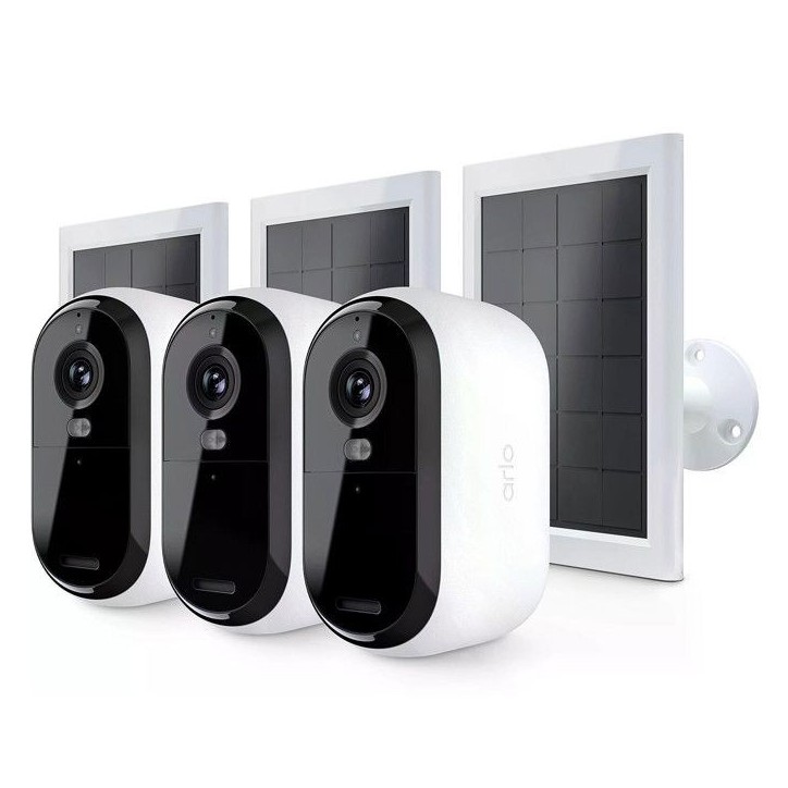 ARLO Caméra de surveillance Pack 3 caméras Essential 2k + 3 Panneaux solaires ARLO Caméra de surveillance Pack 3 caméras Essential 2k + 3 Panneaux solaires