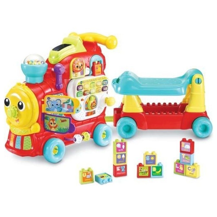 Porteur Maxiloco Mon Trotti Train 7 En 1 - VTECH BABY - Rouge - Musical