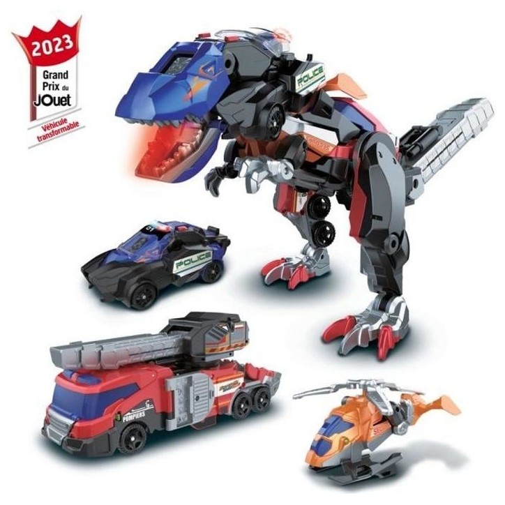 Jouet assemblable VTECH SWITCH & GO COMBO - TRIO, le méga T-Rex SOS (3 en 1) pour enfant de 4 ans et plus Jouet assemblable VTECH SWITCH & GO COMBO - TRIO, le méga T-Rex SOS (3 en 1) pour enfant de 4 ans et plus