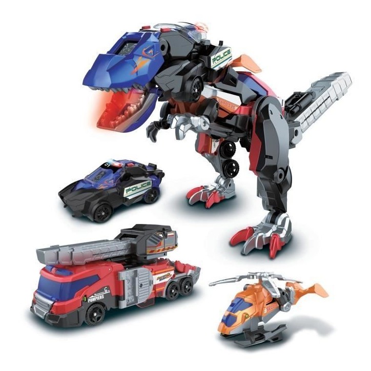 Jouet assemblable VTECH SWITCH & GO COMBO - TRIO, le méga T-Rex SOS (3 en 1) pour enfant de 4 ans et plus Jouet assemblable VTECH SWITCH & GO COMBO - TRIO, le méga T-Rex SOS (3 en 1) pour enfant de 4 ans et plus
