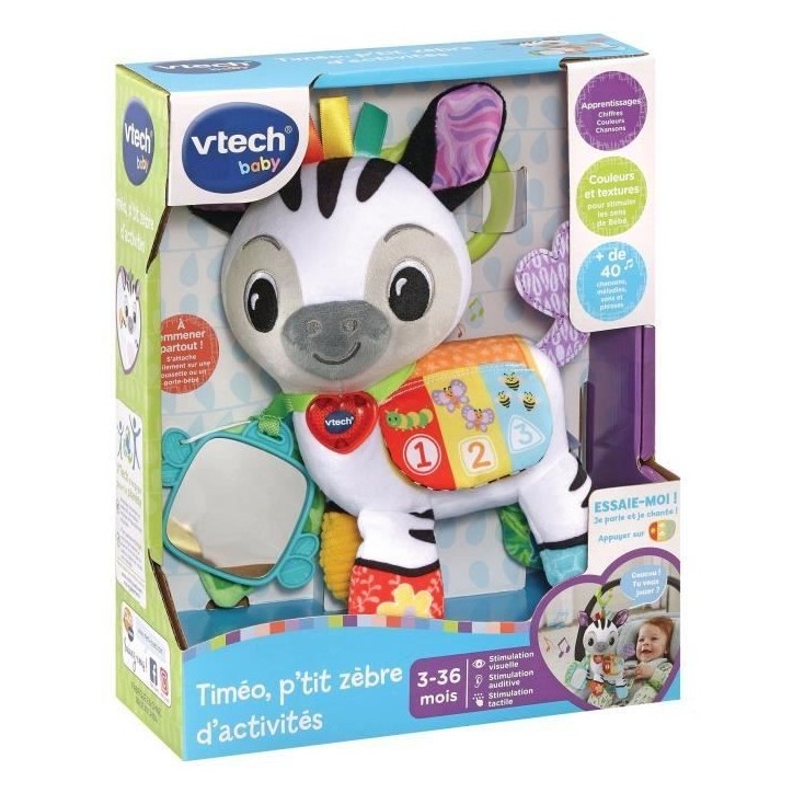 VTECH BABY - Timéo, P'tit Zebre d'Activités VTECH BABY - Timéo, P'tit Zebre d'Activités