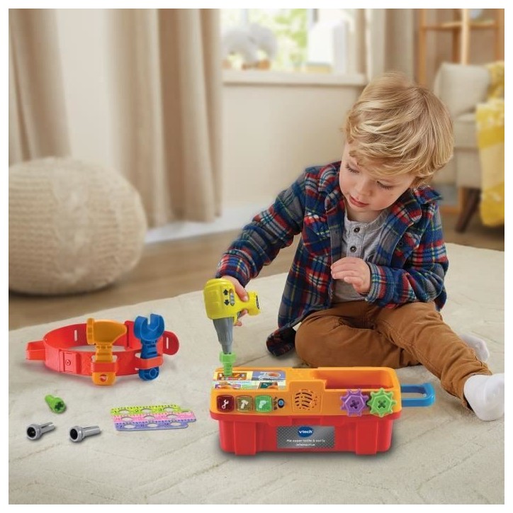 VTECH - 1,2,3 Imite-Moi - Ma Super Boite a Outils Interactive VTECH - 1,2,3 Imite-Moi - Ma Super Boite a Outils Interactive