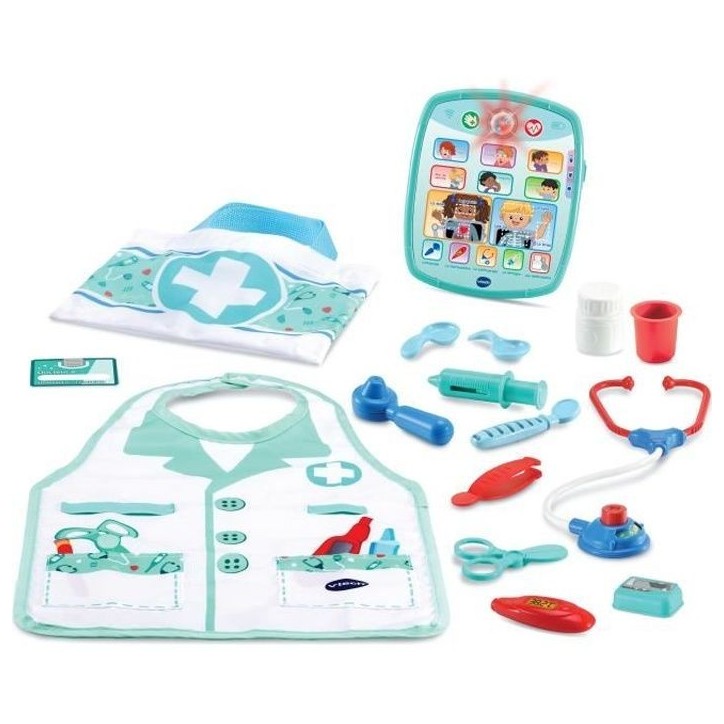 VTECH - 1,2,3 Imite-Moi - Kit Apprenti Docteur Électronique - Jouet d'Imitation Enfant VTECH - 1,2,3 Imite-Moi - Kit Apprenti Docteur Électronique - Jouet d'Imitation Enfant