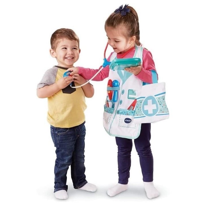 VTECH - 1,2,3 Imite-Moi - Kit Apprenti Docteur Électronique - Jouet d'Imitation Enfant VTECH - 1,2,3 Imite-Moi - Kit Apprenti Docteur Électronique - Jouet d'Imitation Enfant