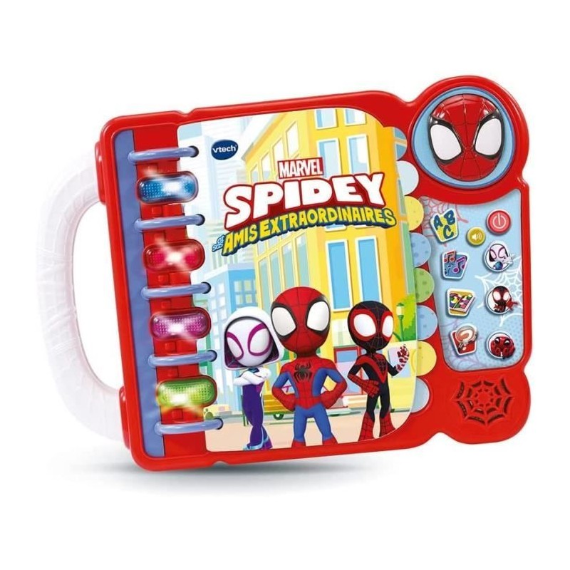 Livre-Jeu Educatif de Spidey - VTECH - Rouge - Pour Enfant de 3 Ans et Livre-Jeu Educatif de Spidey - VTECH - Rouge - Pour Enfant de 3 Ans et