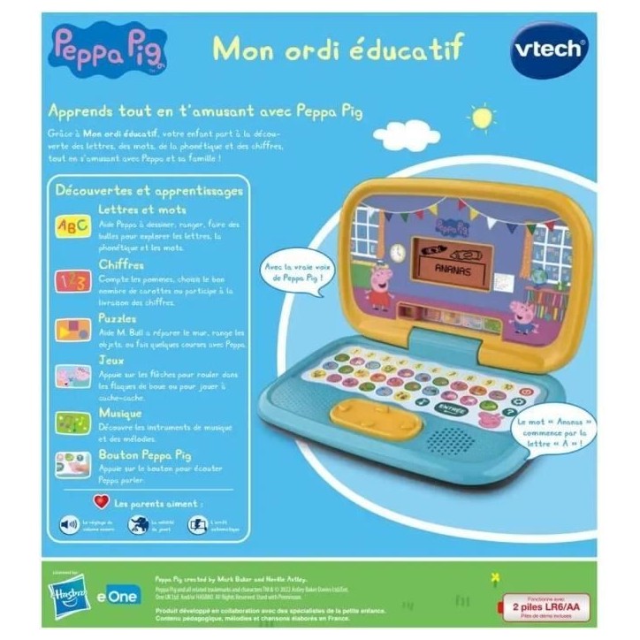 VTECH - PEPPA PIG - Mon Ordi Éducatif VTECH - PEPPA PIG - Mon Ordi Éducatif