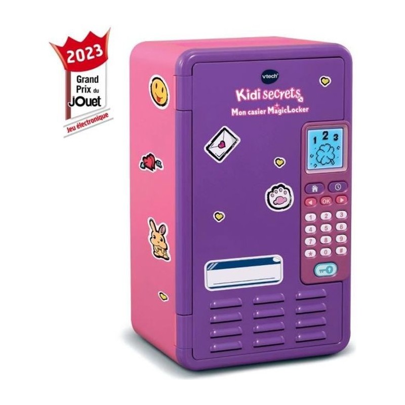 Casier MagicLocker VTECH KidiSecrets rose - 6-12 ans - Code secret a 6 Casier MagicLocker VTECH KidiSecrets rose - 6-12 ans - Code secret a 6