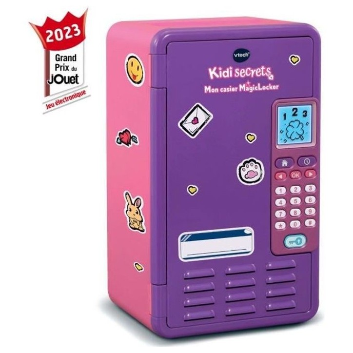 Casier MagicLocker VTECH KidiSecrets rose - 6-12 ans - Code secret a 6 chiffres