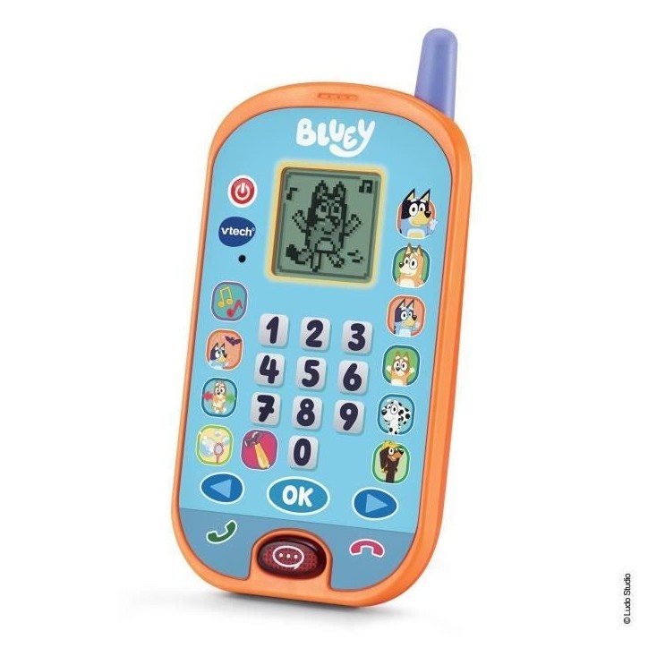 Jouet interactif - VTECH - Le Smartphone Interactif de Bluey - Multicolore - Batterie - Jouet éducatif