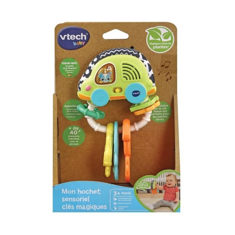 Hochet Sensoriel Clés Magiques Vtech Baby en bioplastique Hochet Sensoriel Clés Magiques Vtech Baby en bioplastique