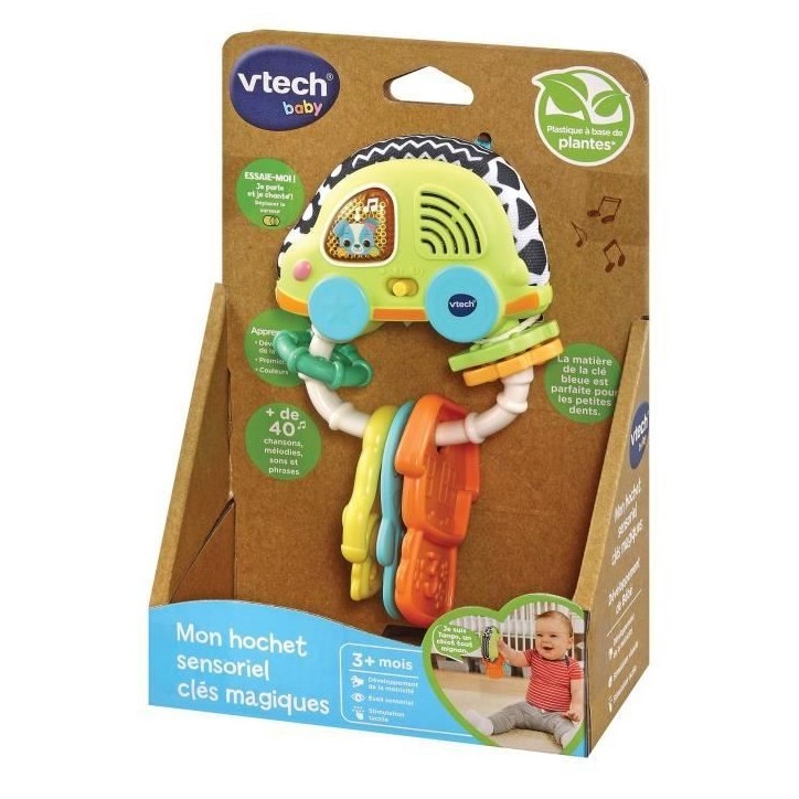 Hochet Sensoriel Clés Magiques Vtech Baby en bioplastique Hochet Sensoriel Clés Magiques Vtech Baby en bioplastique