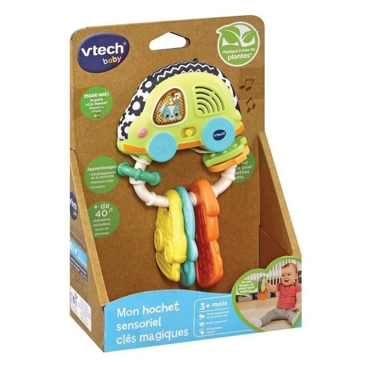 Hochet Sensoriel Clés Magiques Vtech Baby en bioplastique Hochet Sensoriel Clés Magiques Vtech Baby en bioplastique