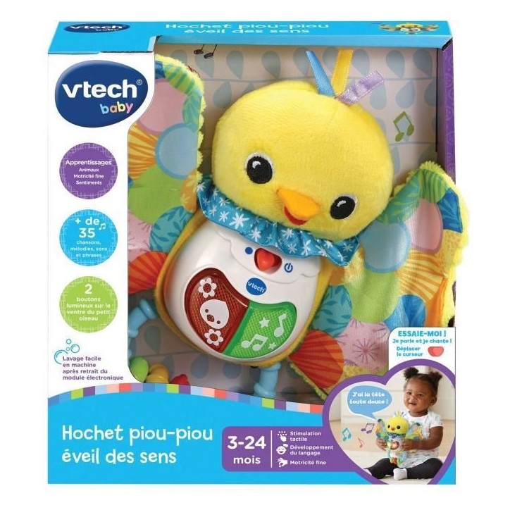 VTECH BABY - Hochet Piou-Piou éveil des sens