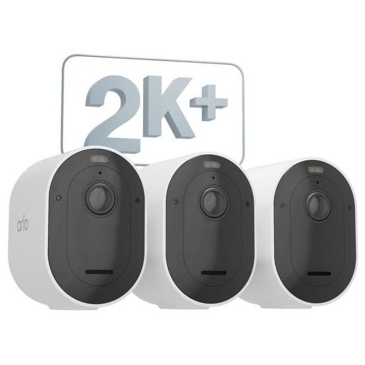 Pack 3 Cameras - ARLO - Pro 5 - Extérieur - Batterie - Vision nocturne Pack 3 Cameras - ARLO - Pro 5 - Extérieur - Batterie - Vision nocturne