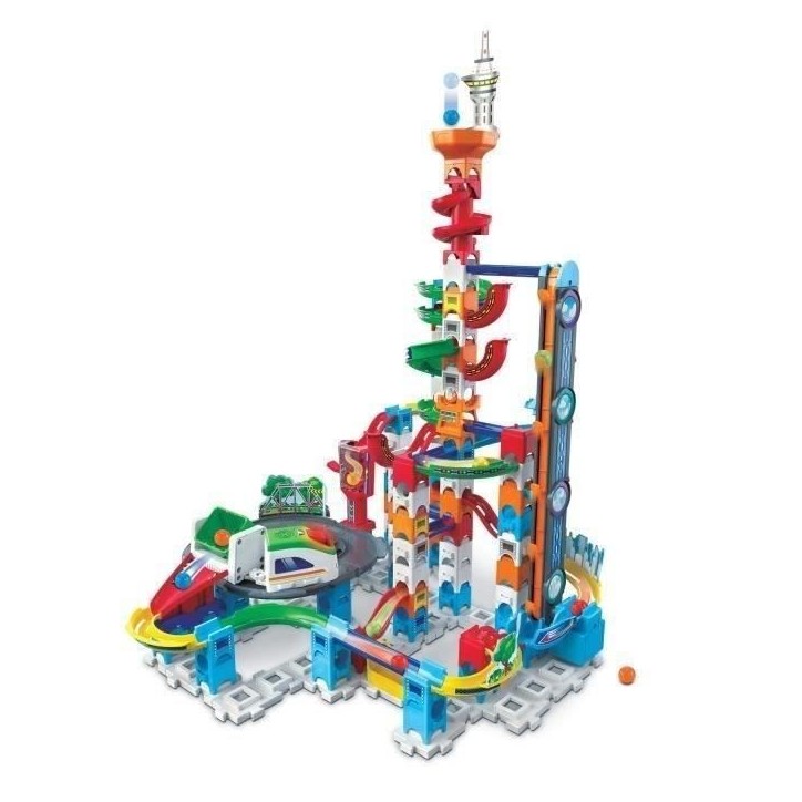 Circuit de billes VTECH MARBLE RUSH - SUPER SKY TOWER SET XL300E - 143 pieces - Pour enfants de 4 ans et plus