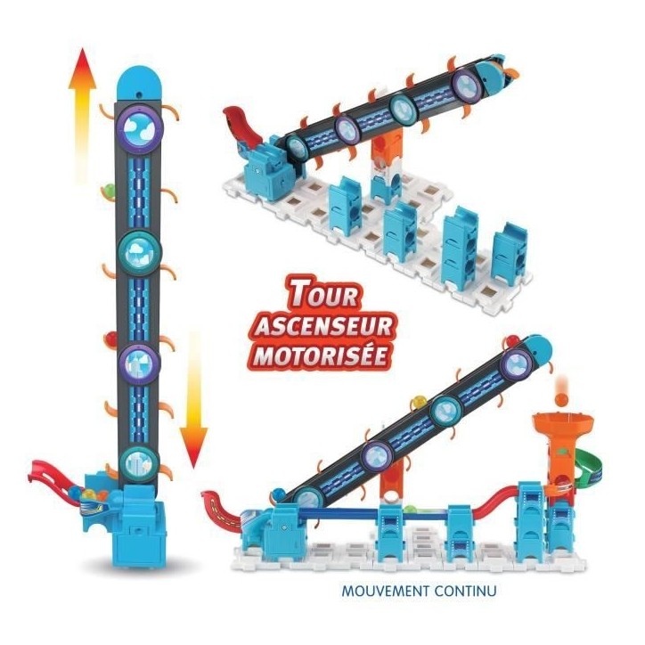 Circuit de billes VTECH MARBLE RUSH - SUPER SKY TOWER SET XL300E - 143 pieces - Pour enfants de 4 ans et plus