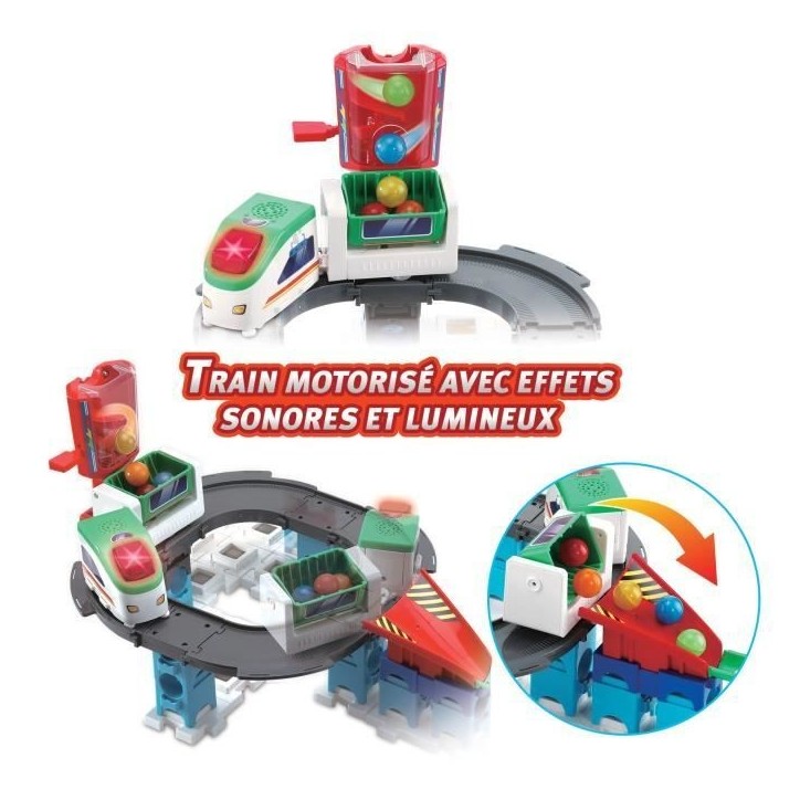 Circuit de billes VTECH MARBLE RUSH - SUPER SKY TOWER SET XL300E - 143 pieces - Pour enfants de 4 ans et plus