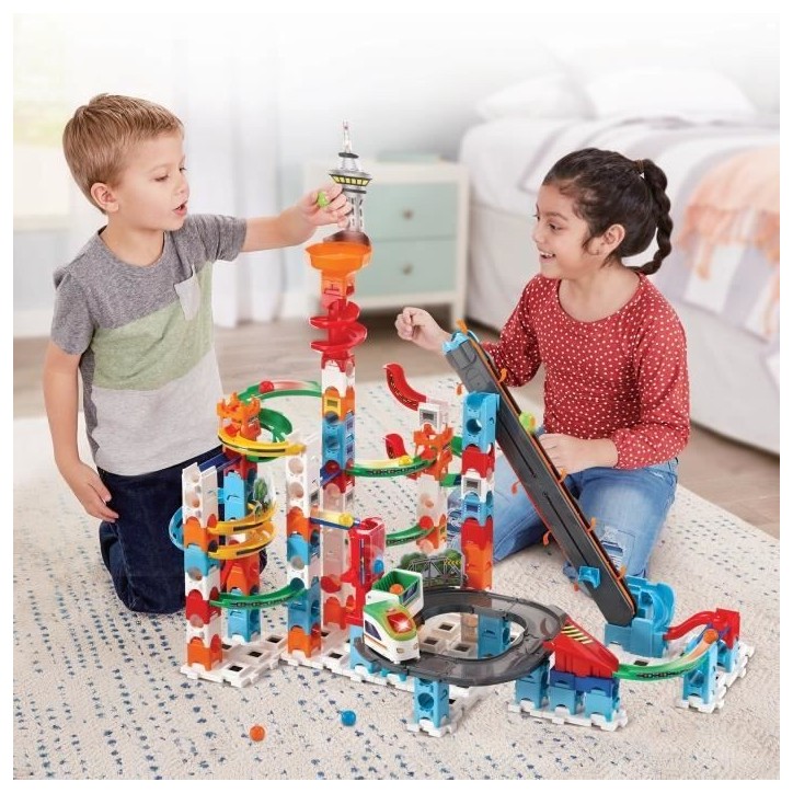 Circuit de billes VTECH MARBLE RUSH - SUPER SKY TOWER SET XL300E - 143 pieces - Pour enfants de 4 ans et plus