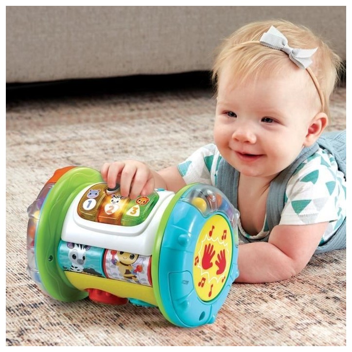 Rouleau d'activités interactif VTECH MAGI ROULEAU TAM-TAM 3 EN 1 pour bébé de 9 a 36 mois - Blanc/Multicolore Rouleau d'activités interactif VTECH MAGI ROULEAU TAM-TAM 3 EN 1 pour bébé de 9 a 36 mois - Blanc/Multicolore
