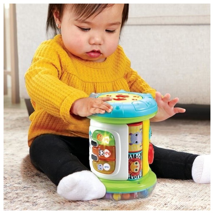 Rouleau d'activités interactif VTECH MAGI ROULEAU TAM-TAM 3 EN 1 pour bébé de 9 a 36 mois - Blanc/Multicolore Rouleau d'activités interactif VTECH MAGI ROULEAU TAM-TAM 3 EN 1 pour bébé de 9 a 36 mois - Blanc/Multicolore