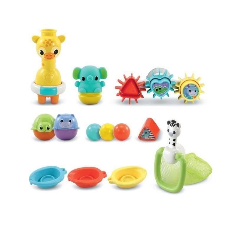 Coffret de bain multi-activité VTECH MAXI - Girafe mécanique - Pour Coffret de bain multi-activité VTECH MAXI - Girafe mécanique - Pour