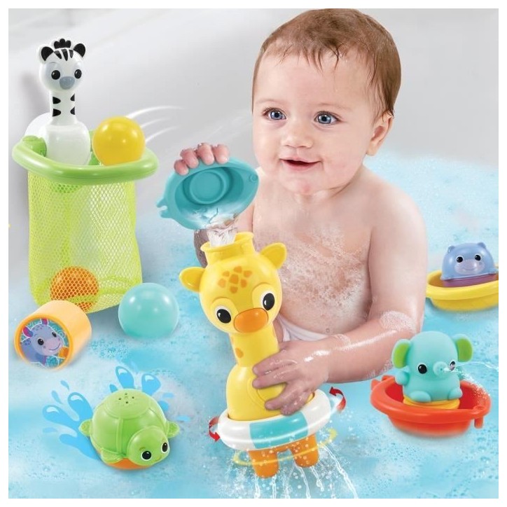 Coffret de bain multi-activité VTECH MAXI - Girafe mécanique - Pour enfants de 5 mois a 5 ans