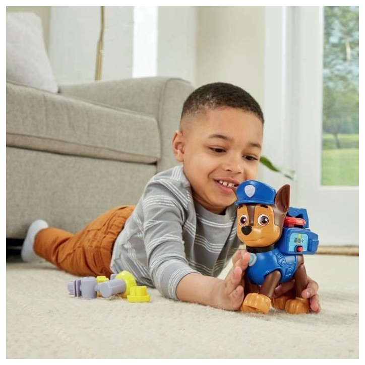 Figurine interactive VTECH Pat Patrouille - Chase avec accessoires de sauvetage pour enfants de 3 a 7 ans