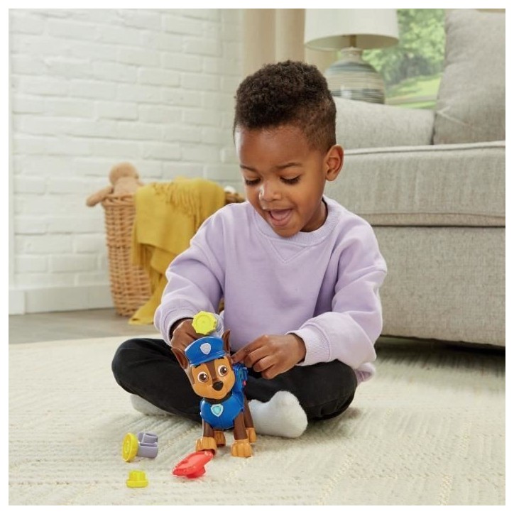 Figurine interactive VTECH Pat Patrouille - Chase avec accessoires de sauvetage pour enfants de 3 a 7 ans