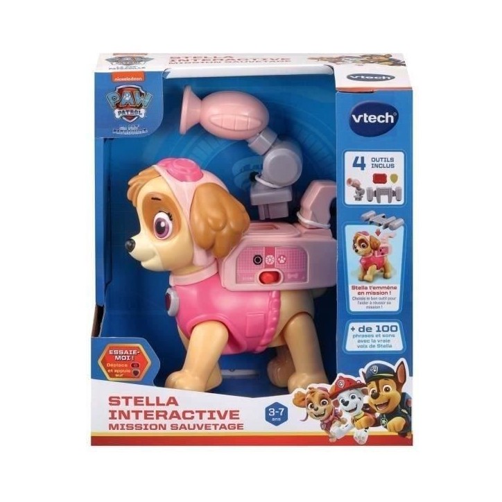 Jouet interactif VTECH Pat Patrouille - Stella pour mission de sauvetage