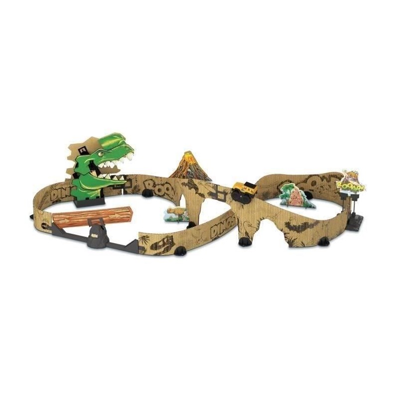 Circuit de course en carton - VTECH - CAR-BOARD RACERS - DINO ADVENTUR Circuit de course en carton - VTECH - CAR-BOARD RACERS - DINO ADVENTUR