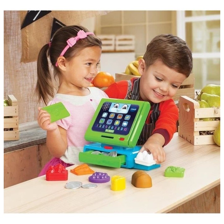 VTECH - 1,2,3 Imite-Moi - Caisse Enregistreuse Interactive Maxi Shopping - Jouet d'Imitation Enfant VTECH - 1,2,3 Imite-Moi - Caisse Enregistreuse Interactive Maxi Shopping - Jouet d'Imitation Enfant
