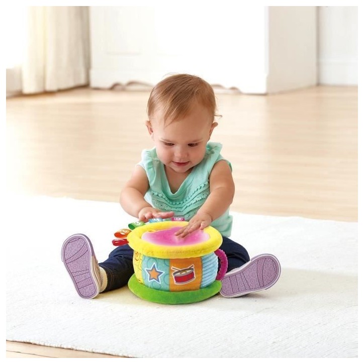 Tambour Lumi Magique - VTECH BABY - Jouet Musical - Bilingue - Sons et Lumieres