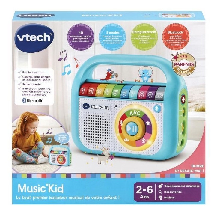 Baladeur Musical - VTECH BABY - Music'kid - 40 chansons - Mixte Baladeur Musical - VTECH BABY - Music'kid - 40 chansons - Mixte