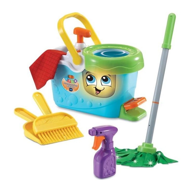 VTECH - 1,2,3 Imite-Moi - P'tit Chariot de Ménage Magi'clean - Jouet VTECH - 1,2,3 Imite-Moi - P'tit Chariot de Ménage Magi'clean - Jouet