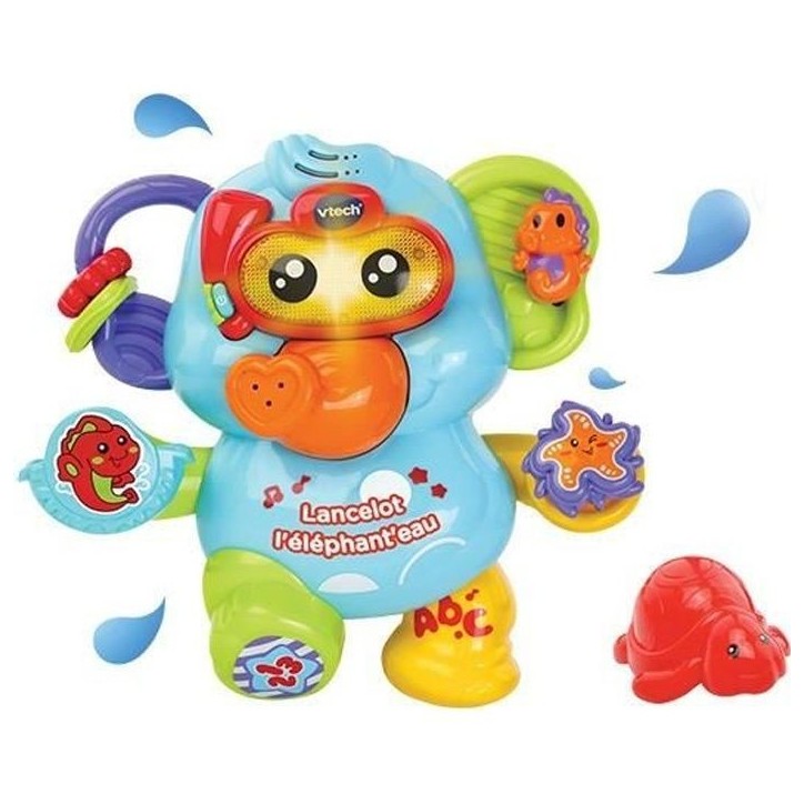 Jouet de Bain VTECH BABY - Lancelot l'Éléphant'eau - Aspergeur d'eau - 12 mois et plus