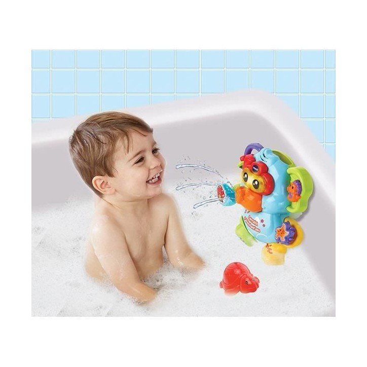 Jouet de Bain VTECH BABY - Lancelot l'Éléphant'eau - Aspergeur d'eau - 12 mois et plus