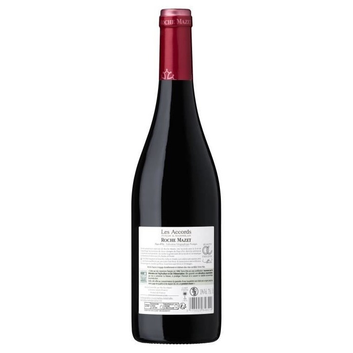 Les Accords de Roche Mazet 2023 Syrah & Marselan Pays d'Oc - Vin rouge de Languedoc