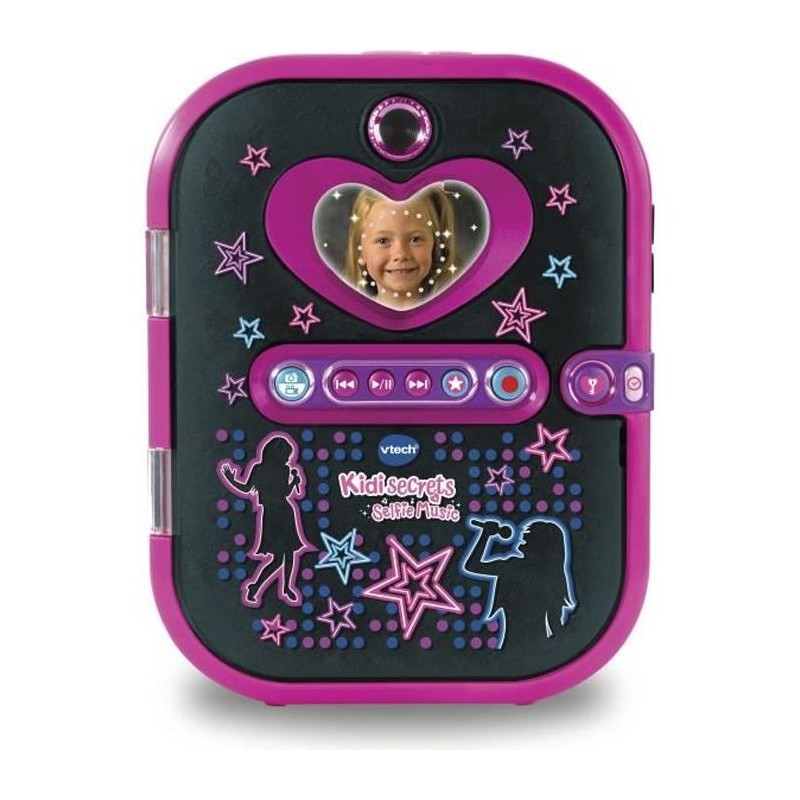 Agenda électronique VTECH Kidisecrets Selfie Music Noir avec lecteur Agenda électronique VTECH Kidisecrets Selfie Music Noir avec lecteur