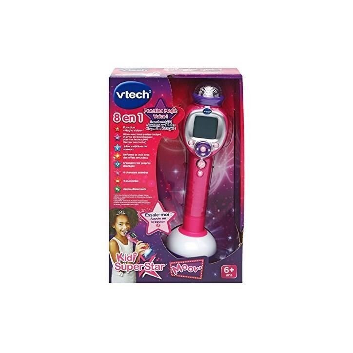 Micro Karaoké Enfant VTECH Kidi Super Star Moov' Rose - 6 ans et + Micro Karaoké Enfant VTECH Kidi Super Star Moov' Rose - 6 ans et +