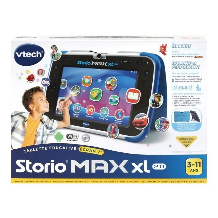VTECH - Console Storio Max XL 2.0 7 Bleue - Tablette Éducative Enfant VTECH - Console Storio Max XL 2.0 7 Bleue - Tablette Éducative Enfant
