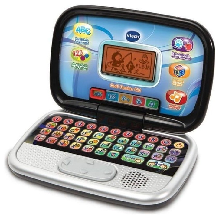 Ordinateur Interactif Enfant - VTECH - Genius Kid - 20 activités éducatives - Noir Ordinateur Interactif Enfant - VTECH - Genius Kid - 20 activités éducatives - Noir