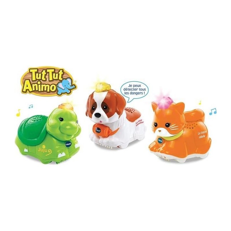 Coffret Trio Tut Tut Animo VTECH - Animaux Domestiques - 3 animaux par Coffret Trio Tut Tut Animo VTECH - Animaux Domestiques - 3 animaux par