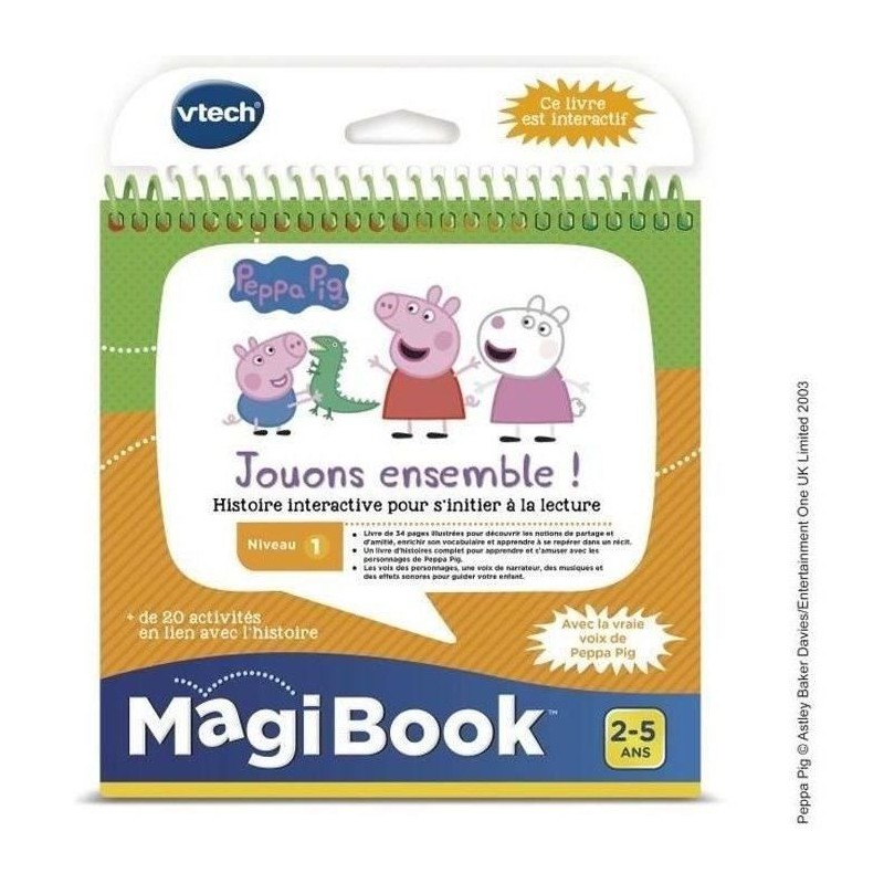 Livre Interactif Magibook - Peppa Pig - Niveau 1 - VTECH Livre Interactif Magibook - Peppa Pig - Niveau 1 - VTECH