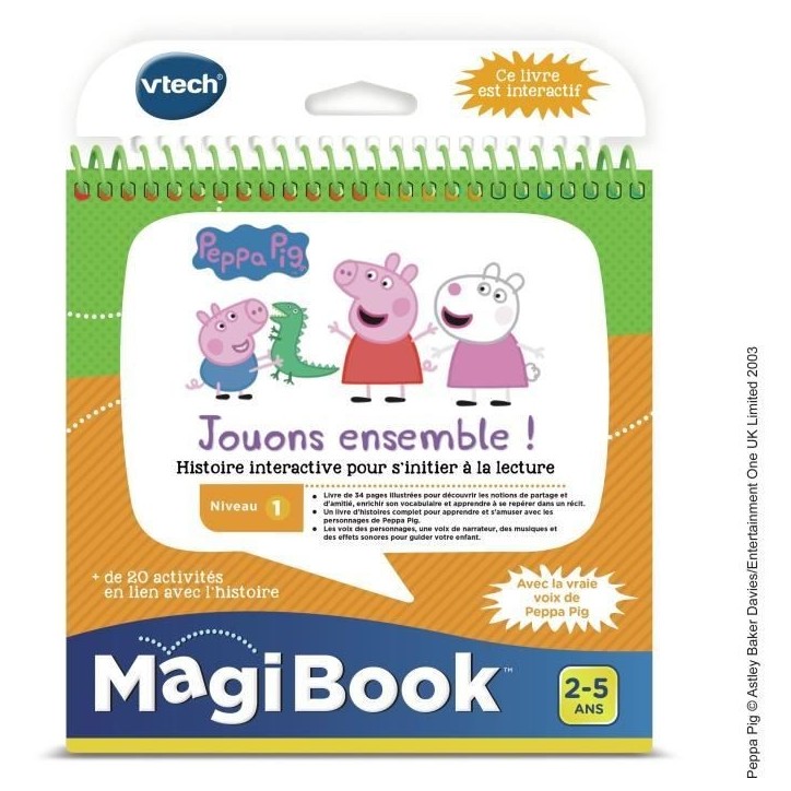 Livre Interactif Magibook - Peppa Pig - Niveau 1 - VTECH