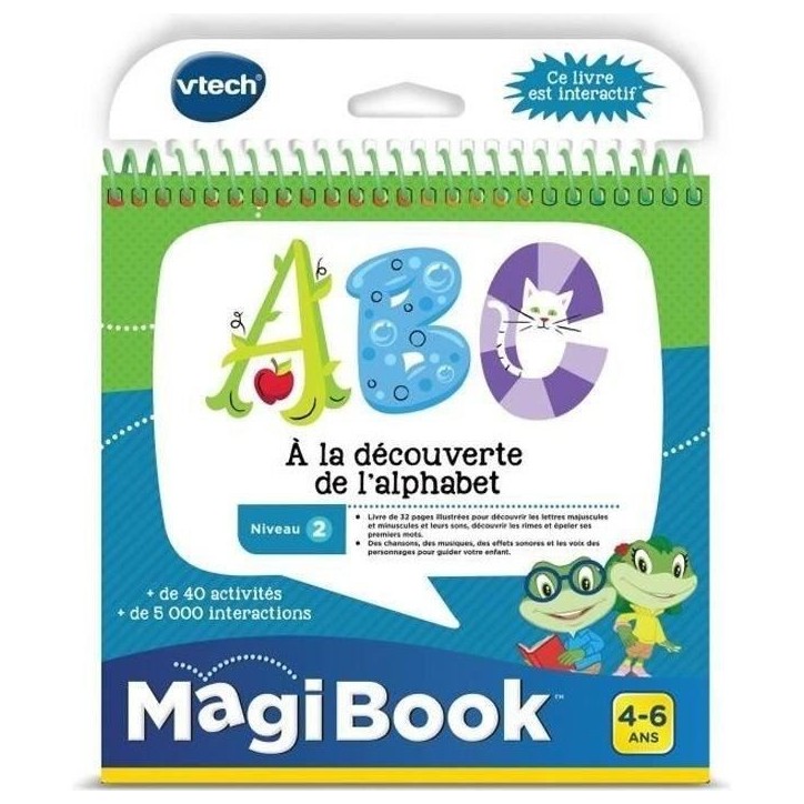 VTECH - Livre Interactif Magibook - ABC, a La Découverte De L'Alphabet VTECH - Livre Interactif Magibook - ABC, a La Découverte De L'Alphabet