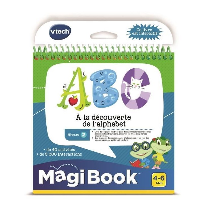 VTECH - Livre Interactif Magibook - ABC, a La Découverte De L'Alphabet VTECH - Livre Interactif Magibook - ABC, a La Découverte De L'Alphabet