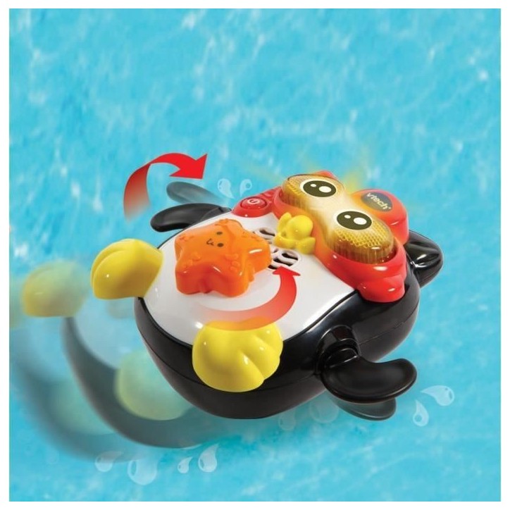 Jouet de Bain interactif VTECH BABY - Gédéon, Champion de Natation - Pingouin Nageur pour Bébé des 1 an Jouet de Bain interactif VTECH BABY - Gédéon, Champion de Natation - Pingouin Nageur pour Bébé des 1 an